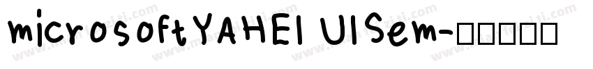 microsoftYAHEI UISem字体转换